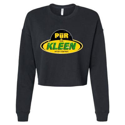 Pur & Kleen Water Company Logo Cropped Pullover Crew