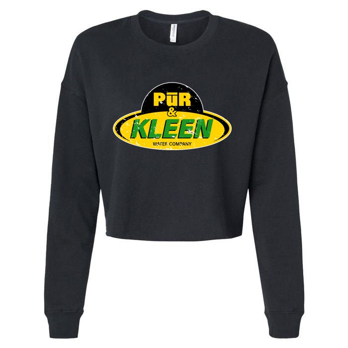 Pur & Kleen Water Company Logo Cropped Pullover Crew