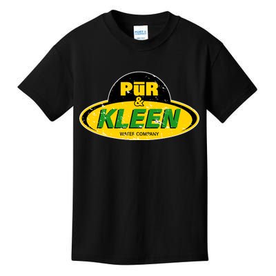 Pur & Kleen Water Company Logo Kids T-Shirt