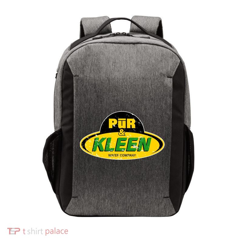 Pur & Kleen Water Company Logo Vector Backpack