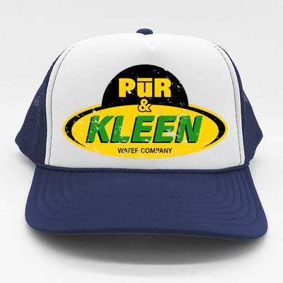 Pur & Kleen Water Company Logo Trucker Hat