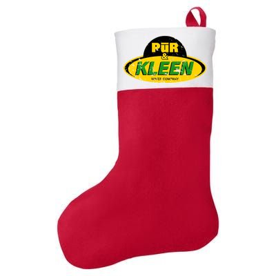 Pur & Kleen Water Company Logo Felt Holiday Christmas Stocking