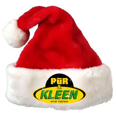 Pur & Kleen Water Company Logo Premium Christmas Santa Hat