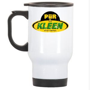 Pur & Kleen Water Company Logo Stainless Steel Travel Mug