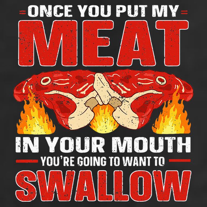 Once You Put Meat In Your Mouth You're Going Want To Swallow 15oz Campfire Ceramic Mug