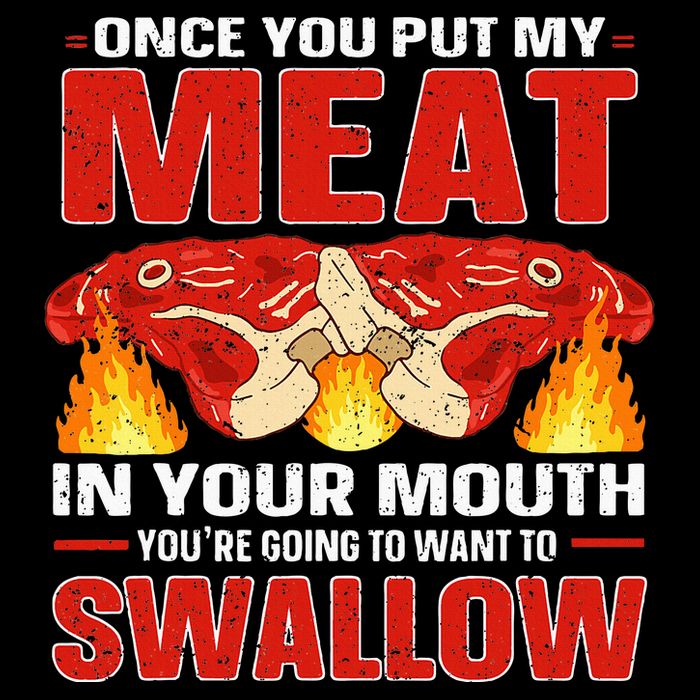 Once You Put Meat In Your Mouth You're Going Want To Swallow Drawstring Bag