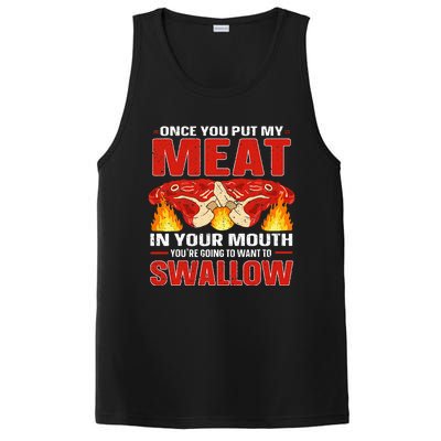 Once You Put Meat In Your Mouth You're Going Want To Swallow PosiCharge Competitor Tank