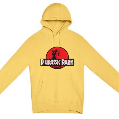 Purassic Park Cat Premium Pullover Hoodie