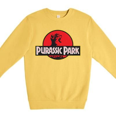 Purassic Park Cat Premium Crewneck Sweatshirt