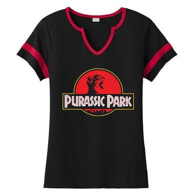 Purassic Park Cat Ladies Halftime Notch Neck Tee