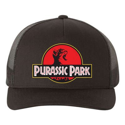 Purassic Park Cat Yupoong Adult 5-Panel Trucker Hat