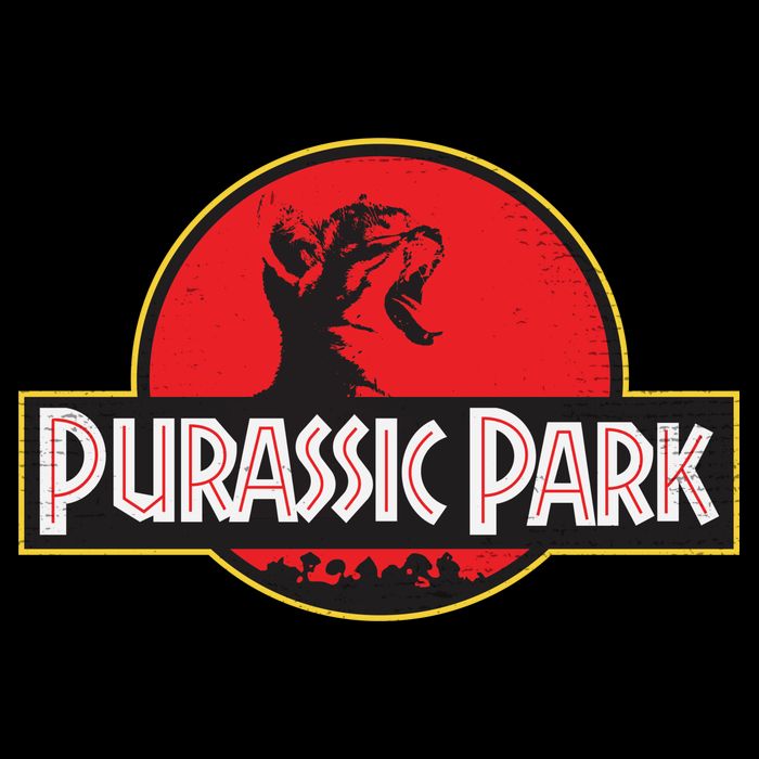 Purassic Park Cat Button