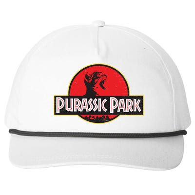 Purassic Park Cat Snapback Five-Panel Rope Hat