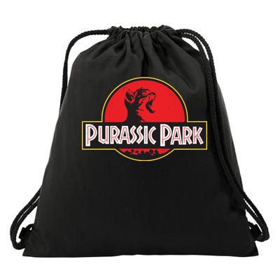 Purassic Park Cat Drawstring Bag