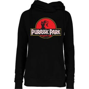 Purassic Park Cat Womens Funnel Neck Pullover Hood