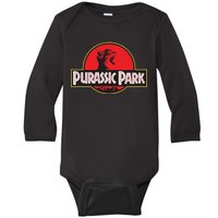 Purassic Park Cat Baby Long Sleeve Bodysuit