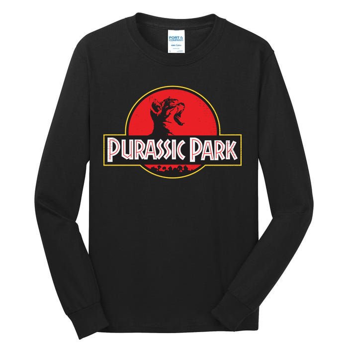 Purassic Park Cat Tall Long Sleeve T-Shirt