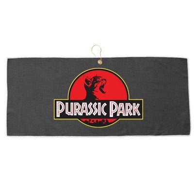 Purassic Park Cat Large Microfiber Waffle Golf Towel