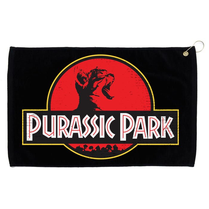 Purassic Park Cat Grommeted Golf Towel