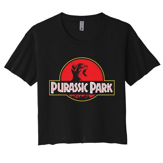 Purassic Park Cat Crop Top