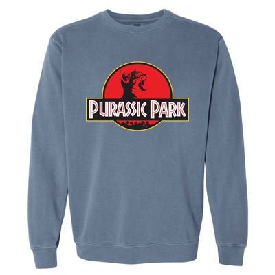 Purassic Park Cat Garment-Dyed Sweatshirt