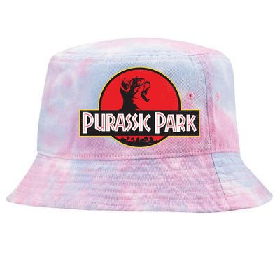 Purassic Park Cat Tie-Dyed Bucket Hat