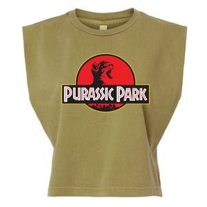 Purassic Park Cat Garment-Dyed Women's Muscle Tee