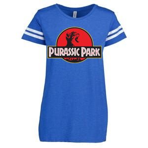 Purassic Park Cat Enza Ladies Jersey Football T-Shirt