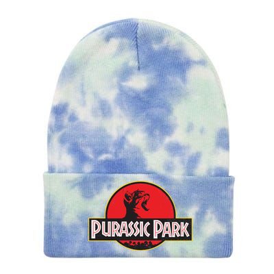 Purassic Park Cat Tie Dye 12in Knit Beanie