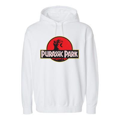 Purassic Park Cat Garment-Dyed Fleece Hoodie