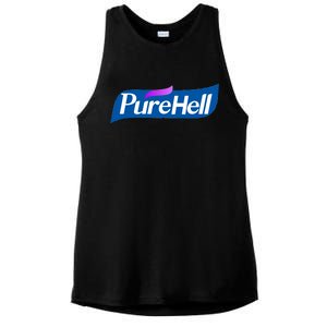 Pure Hell Purehell Social Distancing Hand Sanitizer Parody Ladies PosiCharge Tri-Blend Wicking Tank