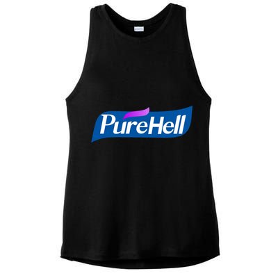 Pure Hell Purehell Social Distancing Hand Sanitizer Parody Ladies PosiCharge Tri-Blend Wicking Tank