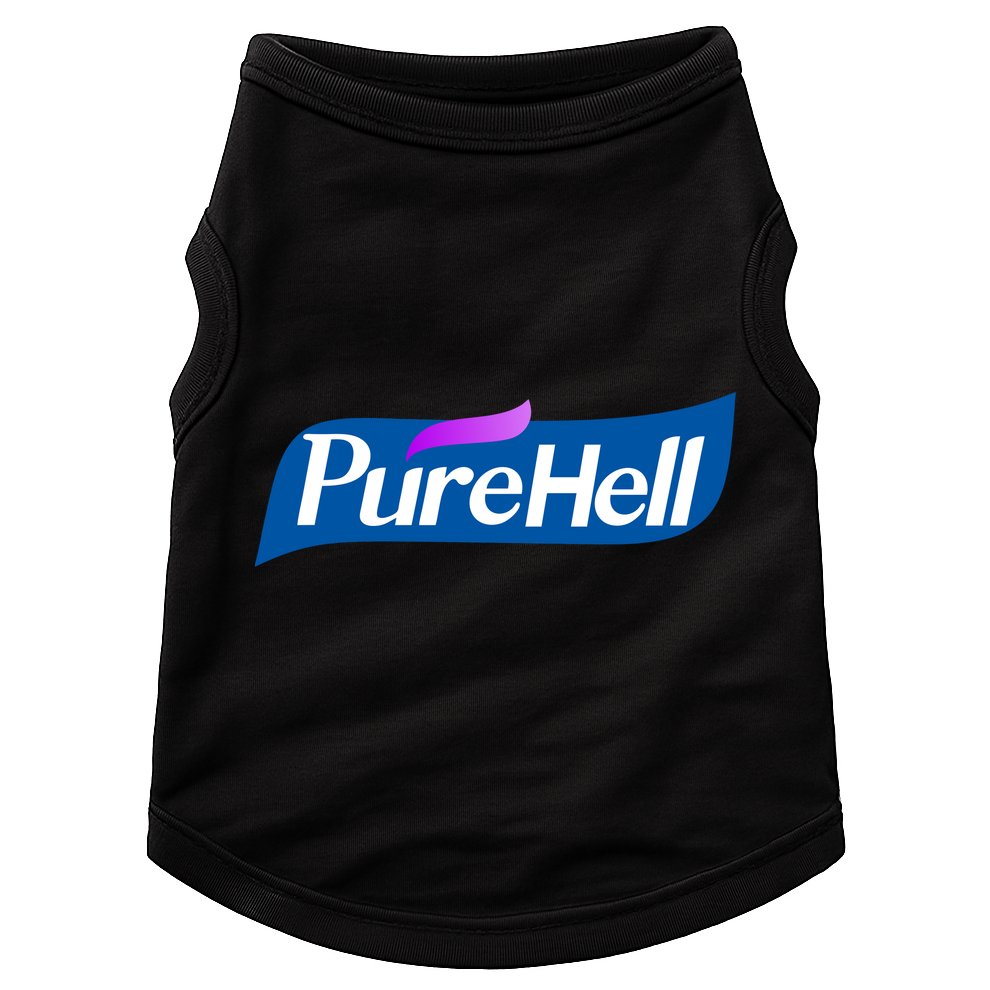 Pure Hell Purehell Social Distancing Hand Sanitizer Parody Doggie Tank
