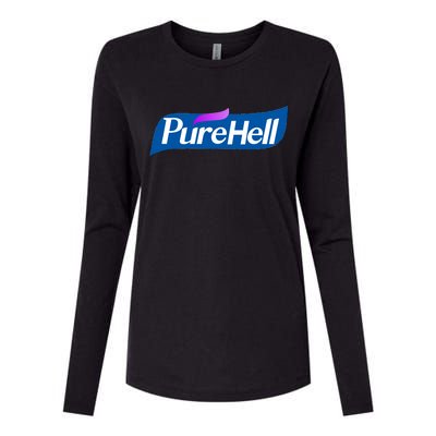 Pure Hell Purehell Social Distancing Hand Sanitizer Parody Womens Cotton Relaxed Long Sleeve T-Shirt