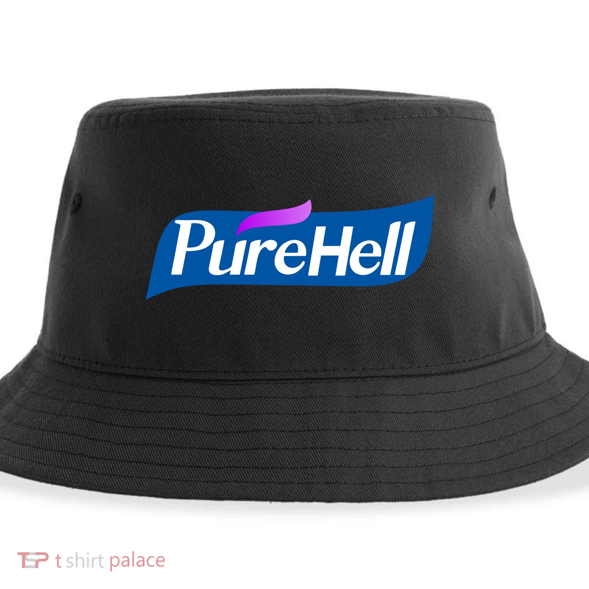 Pure Hell Purehell Social Distancing Hand Sanitizer Parody Sustainable Bucket Hat