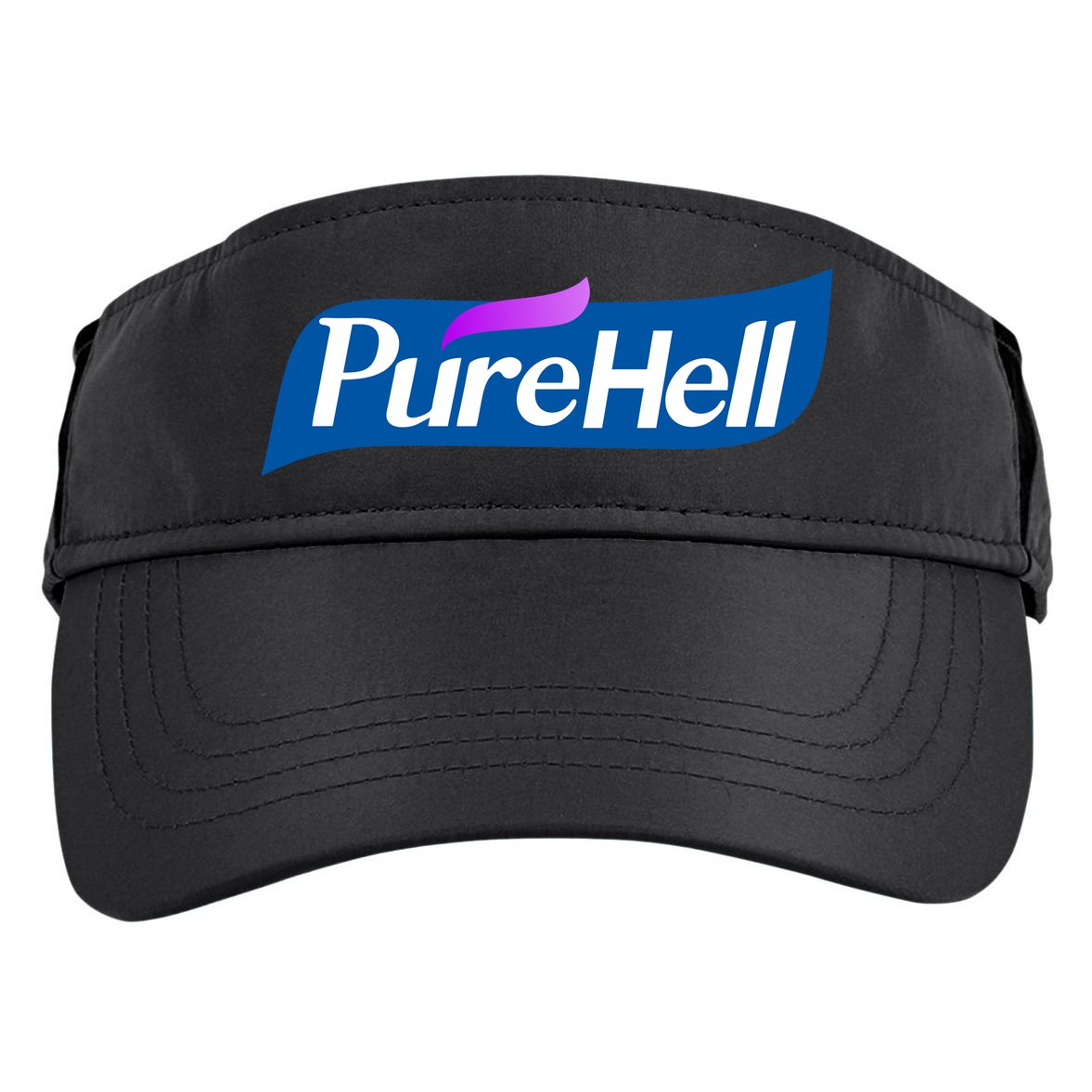 Pure Hell Purehell Social Distancing Hand Sanitizer Parody Adult Drive Performance Visor