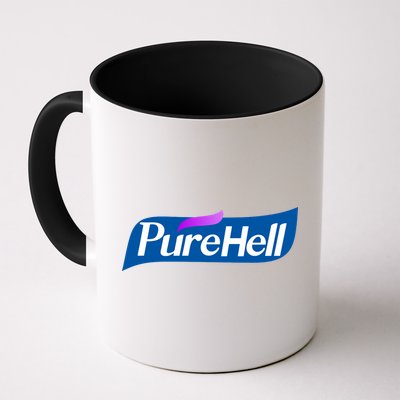 Pure Hell Purehell Social Distancing Hand Sanitizer Parody Mug