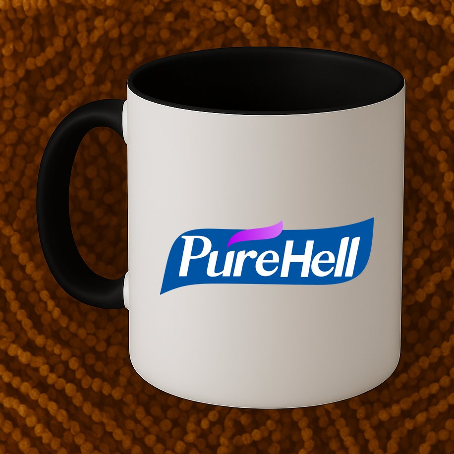 Pure Hell Purehell Social Distancing Hand Sanitizer Parody Mug