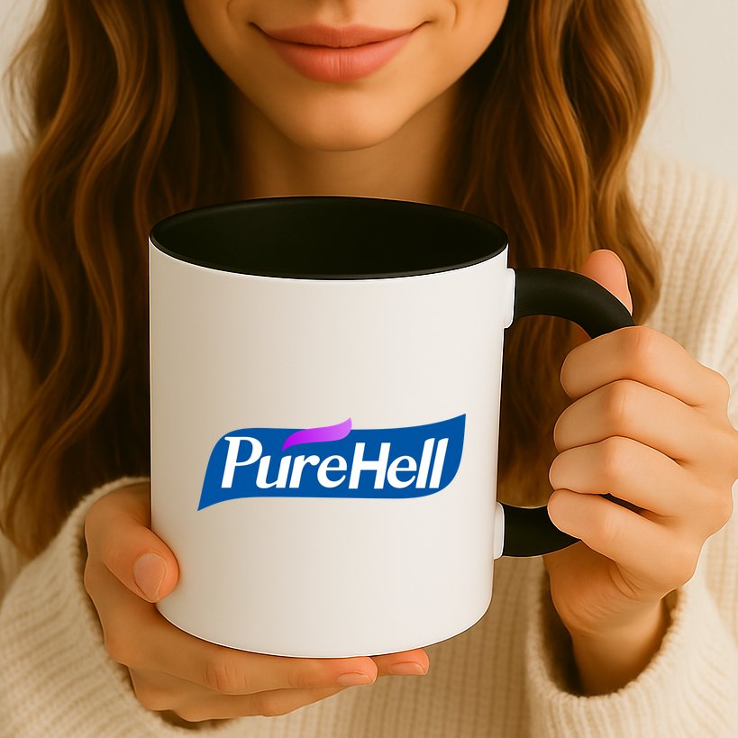 Pure Hell Purehell Social Distancing Hand Sanitizer Parody Mug
