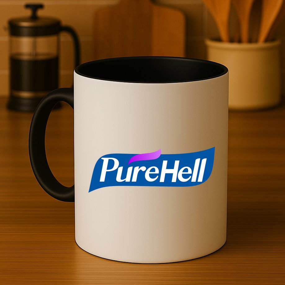 Pure Hell Purehell Social Distancing Hand Sanitizer Parody Mug