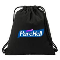 Pure Hell Purehell Social Distancing Hand Sanitizer Parody Drawstring Bag