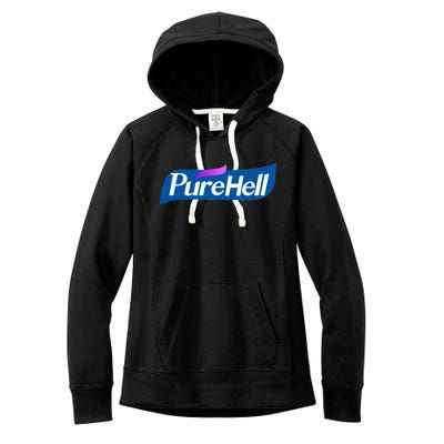 Pure Hell Purehell Social Distancing Hand Sanitizer Parody Women's Fleece Hoodie