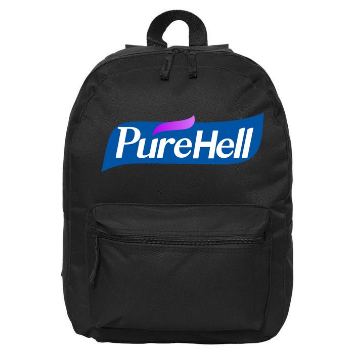 Pure Hell Purehell Social Distancing Hand Sanitizer Parody 16 in Basic Backpack