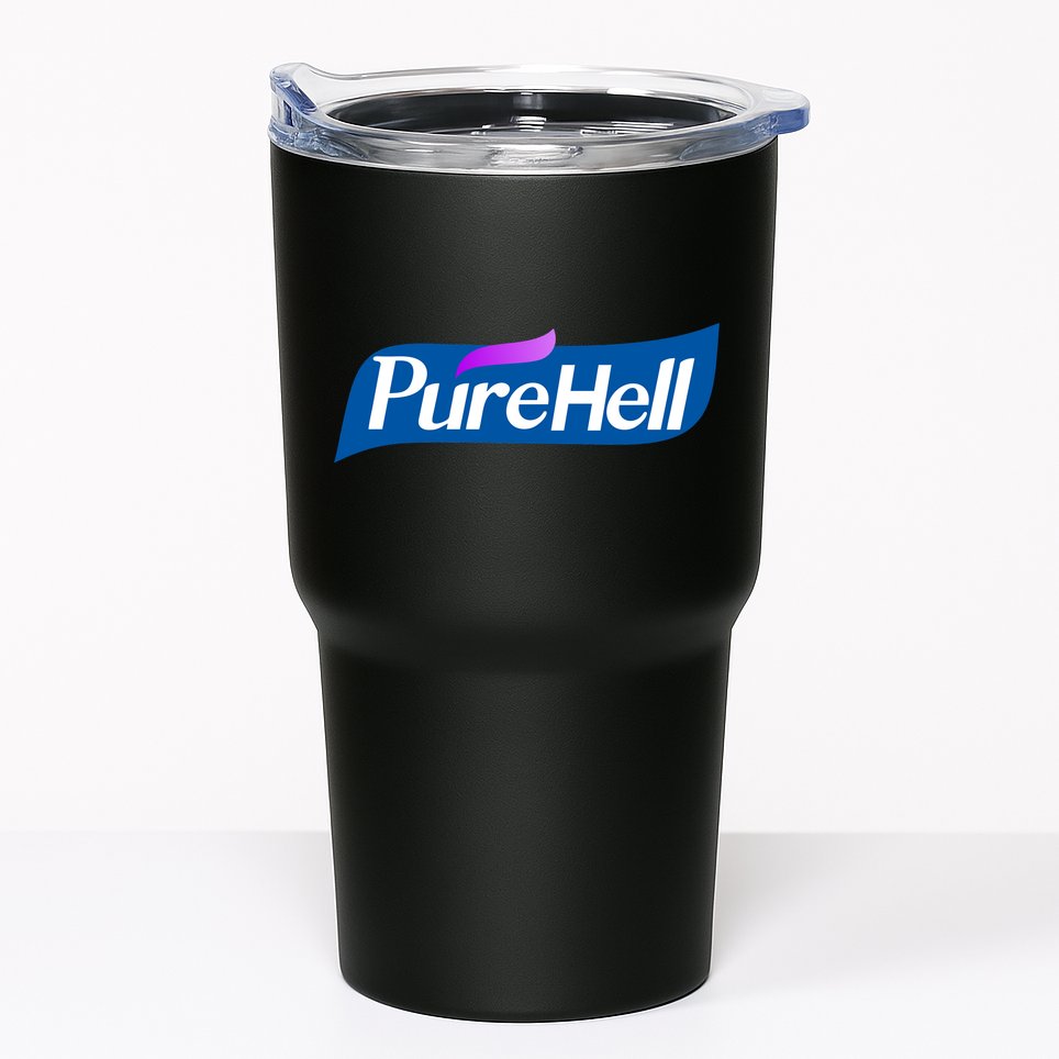 Pure Hell Purehell Social Distancing Hand Sanitizer Parody Tumbler