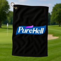 Pure Hell Purehell Social Distancing Hand Sanitizer Parody Golf Towel