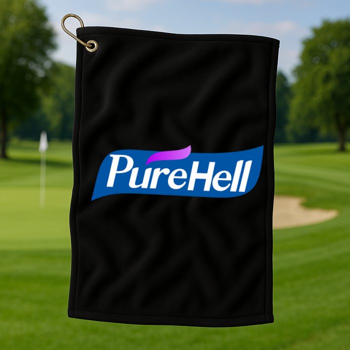 Pure Hell Purehell Social Distancing Hand Sanitizer Parody Golf Towel