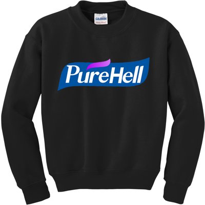 Pure Hell Purehell Social Distancing Hand Sanitizer Parody Kids Sweatshirt