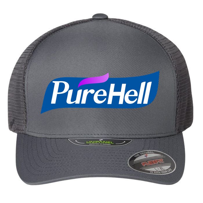 Pure Hell Purehell Social Distancing Hand Sanitizer Parody Flexfit Unipanel Trucker Cap