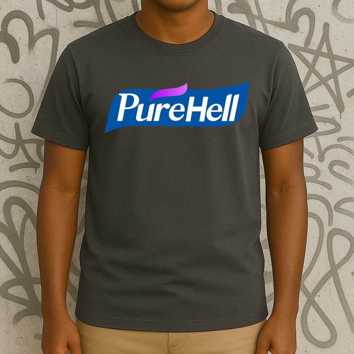Pure Hell Purehell Social Distancing Hand Sanitizer Parody T-Shirt
