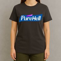 Pure Hell Purehell Social Distancing Hand Sanitizer Parody T-Shirt